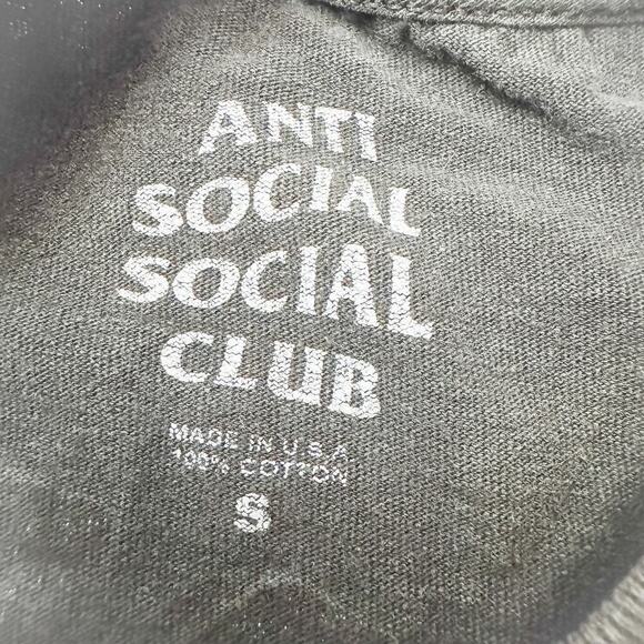 Anti Social Social Club Get Weird Long Sleeve Crop Top T-Shirt Size Small - Picture 2 of 4